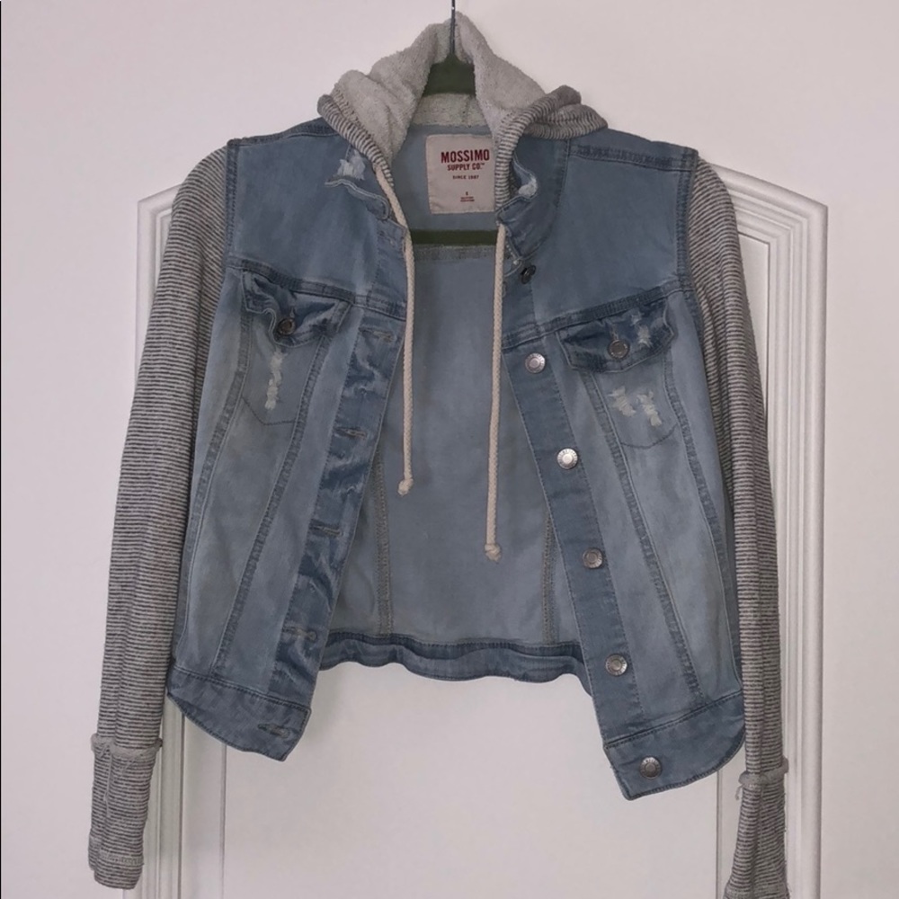 Mossimo hooded denim jacket